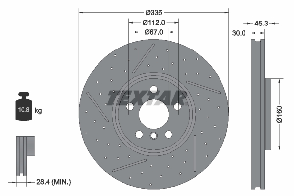 Textar Remschijven 92317105