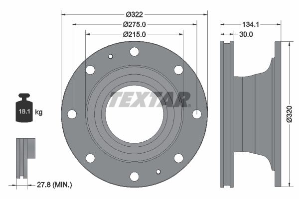 Textar Remschijven 93324600