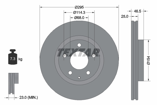 Textar Remschijven 92326203