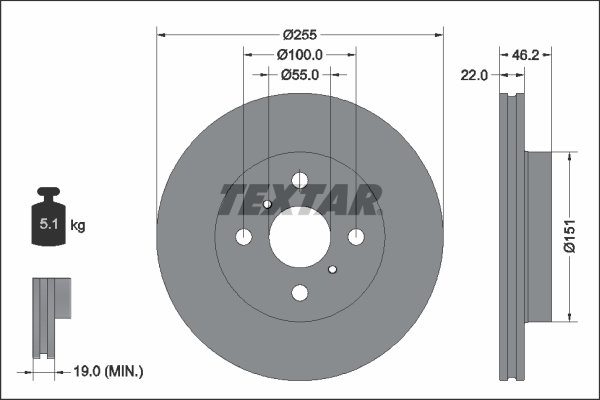 Textar Remschijven 92344803