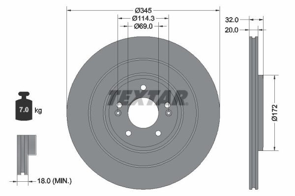 Textar Remschijven 92349403