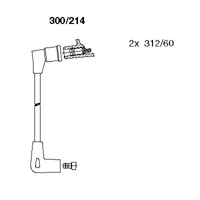 Bremi Bougiekabelset 300/214