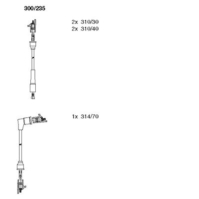 Bremi Bougiekabelset 300/235