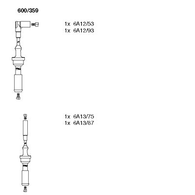 Bremi Bougiekabelset 600/359