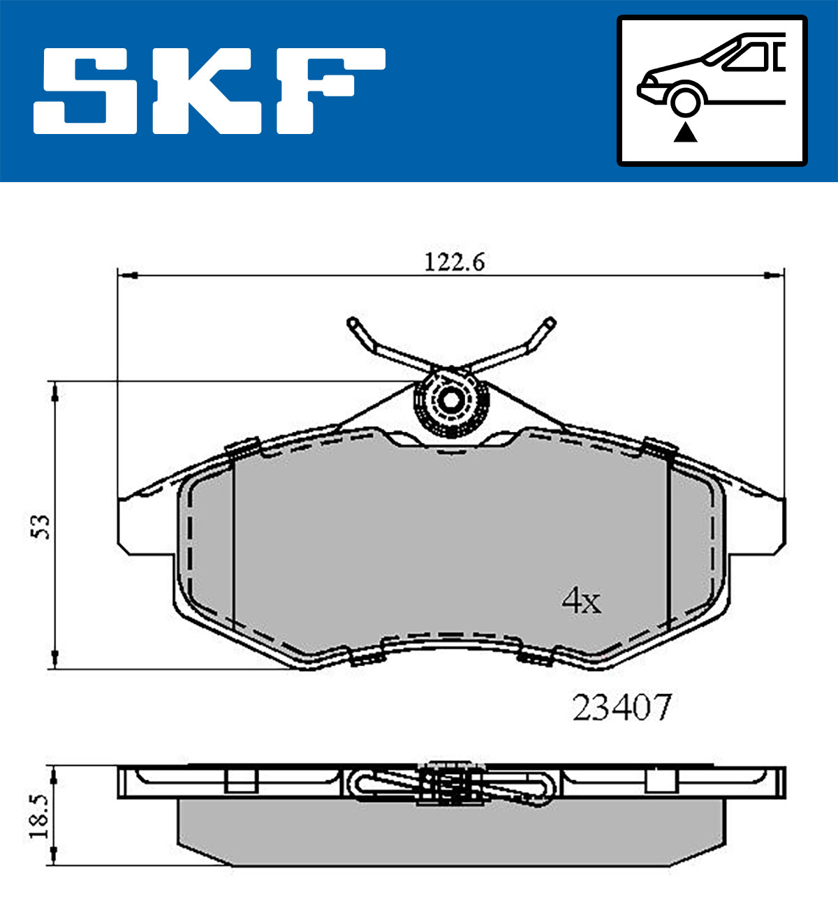 SKF Remblokset VKBP 80041