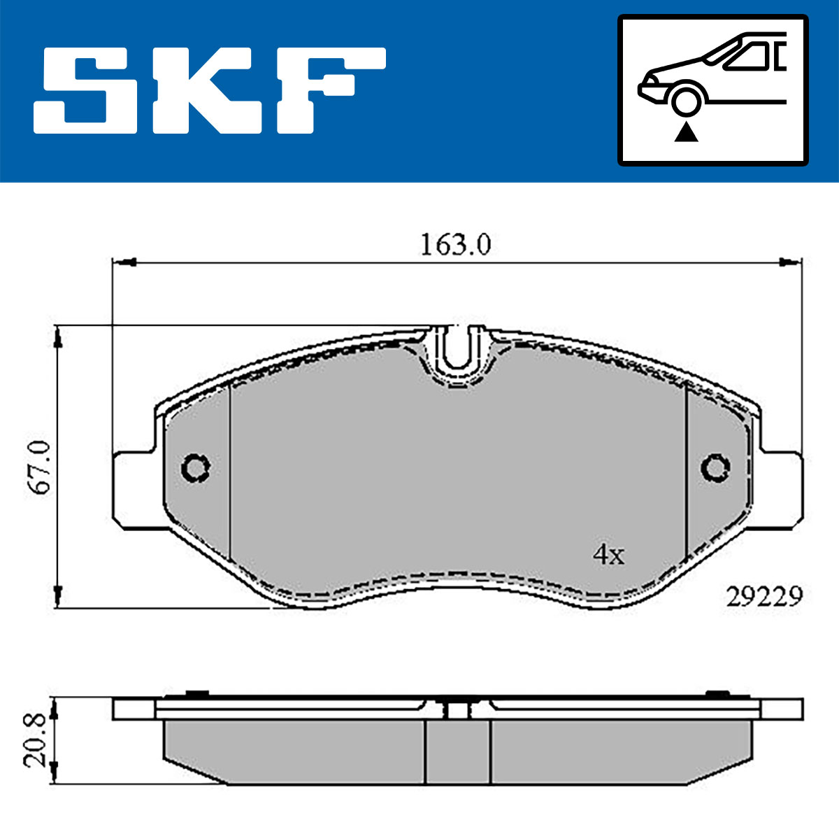 SKF Remblokset VKBP 80089