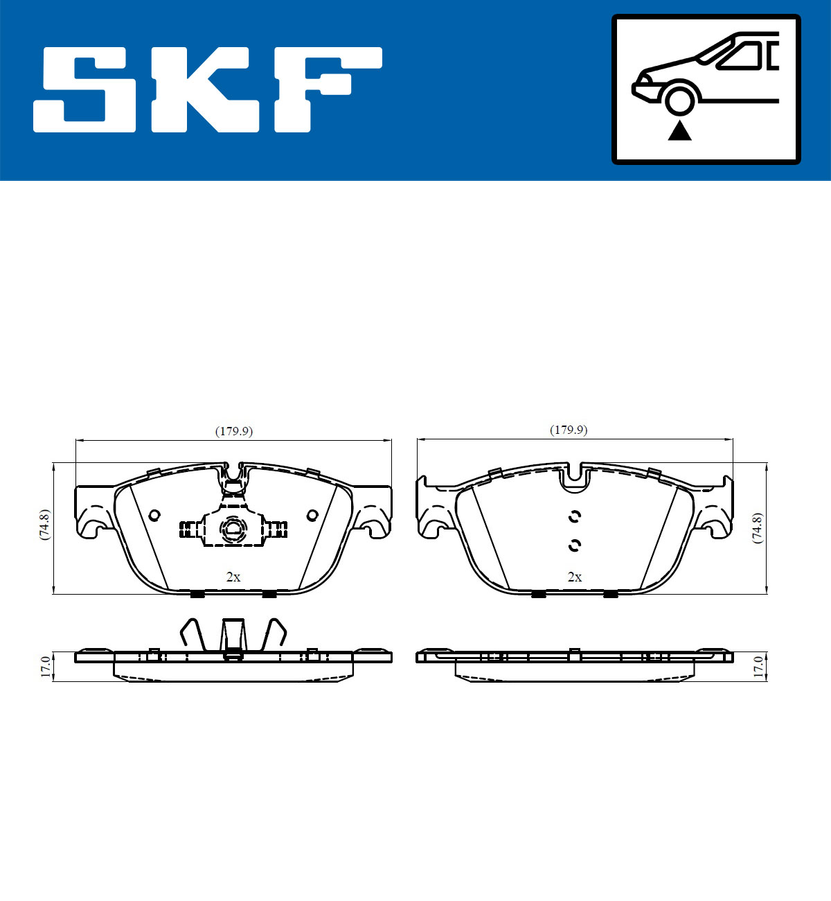 SKF Remblokset VKBP 80269 E