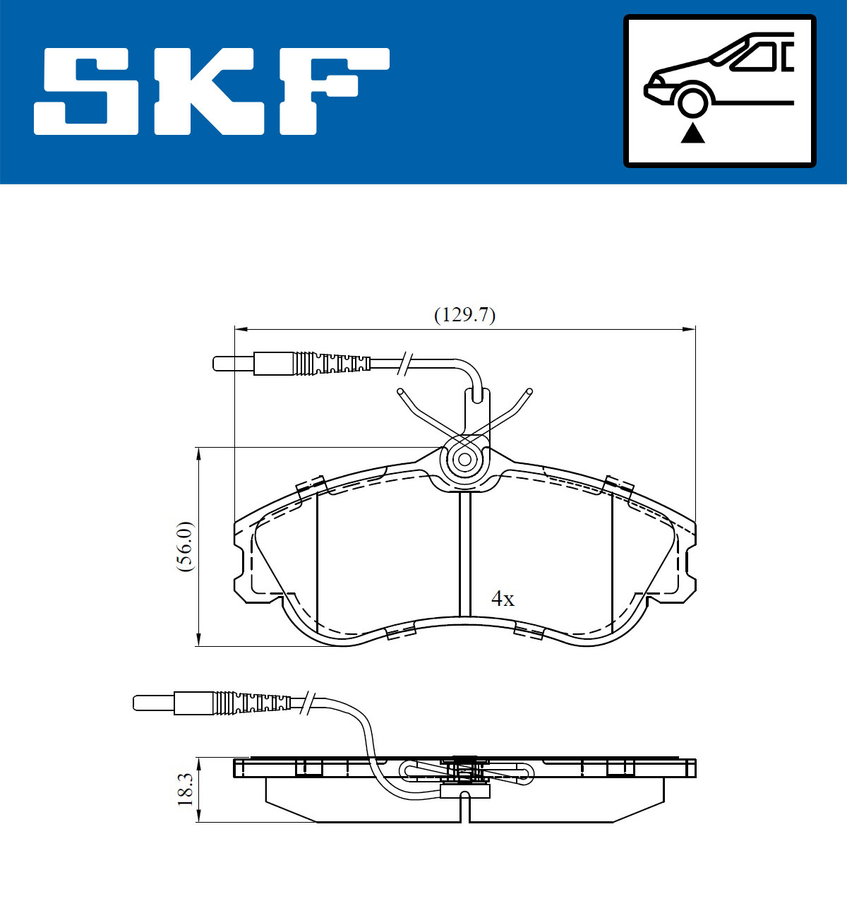 SKF Remblokset VKBP 80281 E