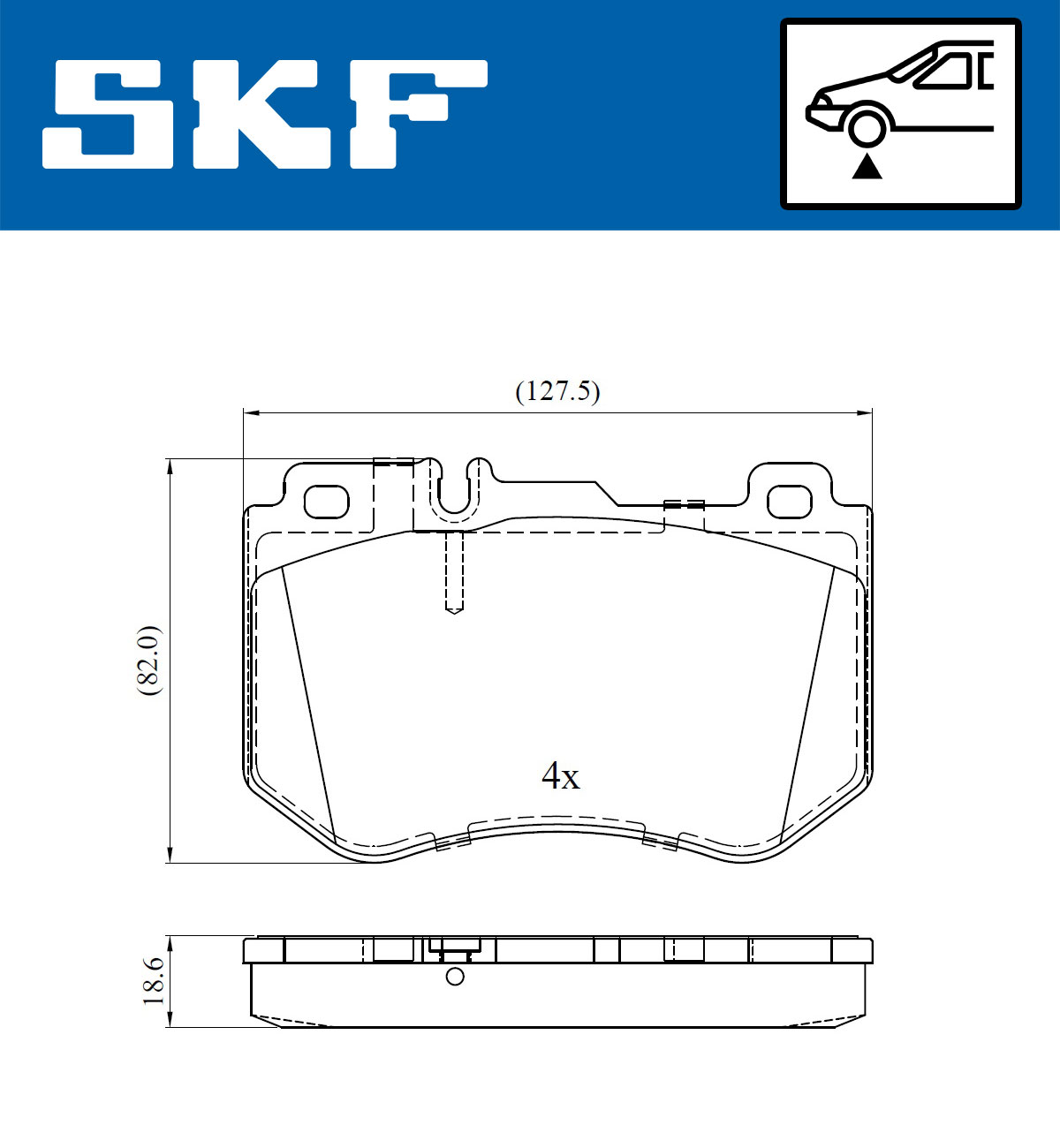 SKF Remblokset VKBP 80287