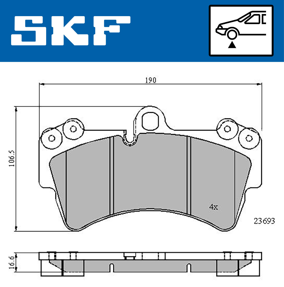 SKF Remblokset VKBP 80370