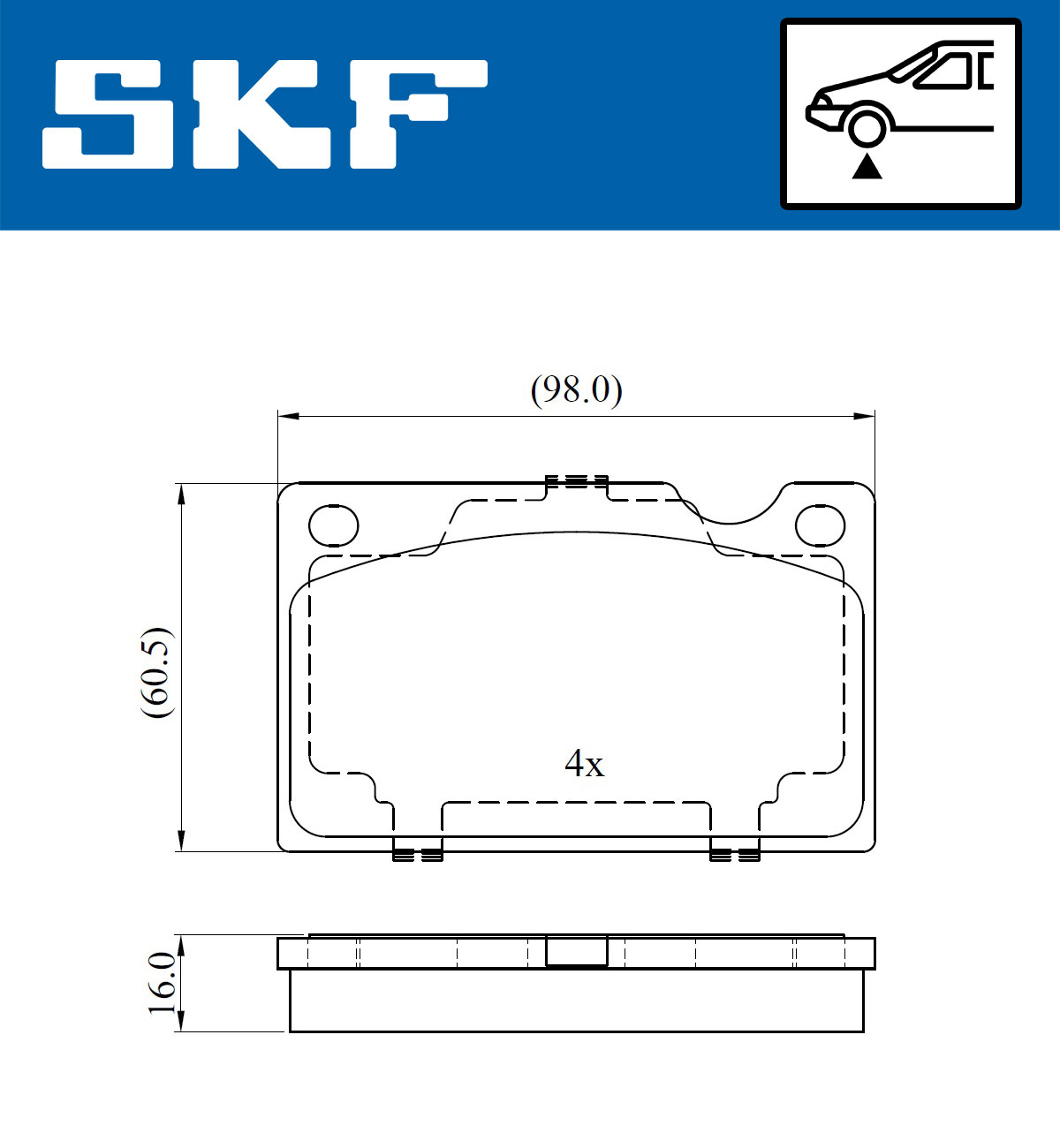 SKF Remblokset VKBP 80388