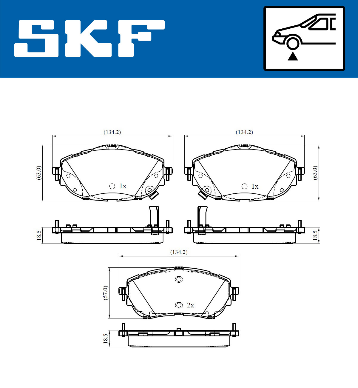 SKF Remblokset VKBP 80429 A