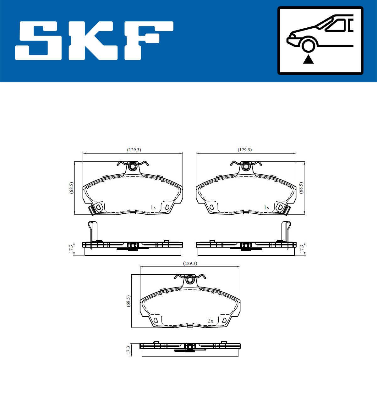 SKF Remblokset VKBP 80479 A