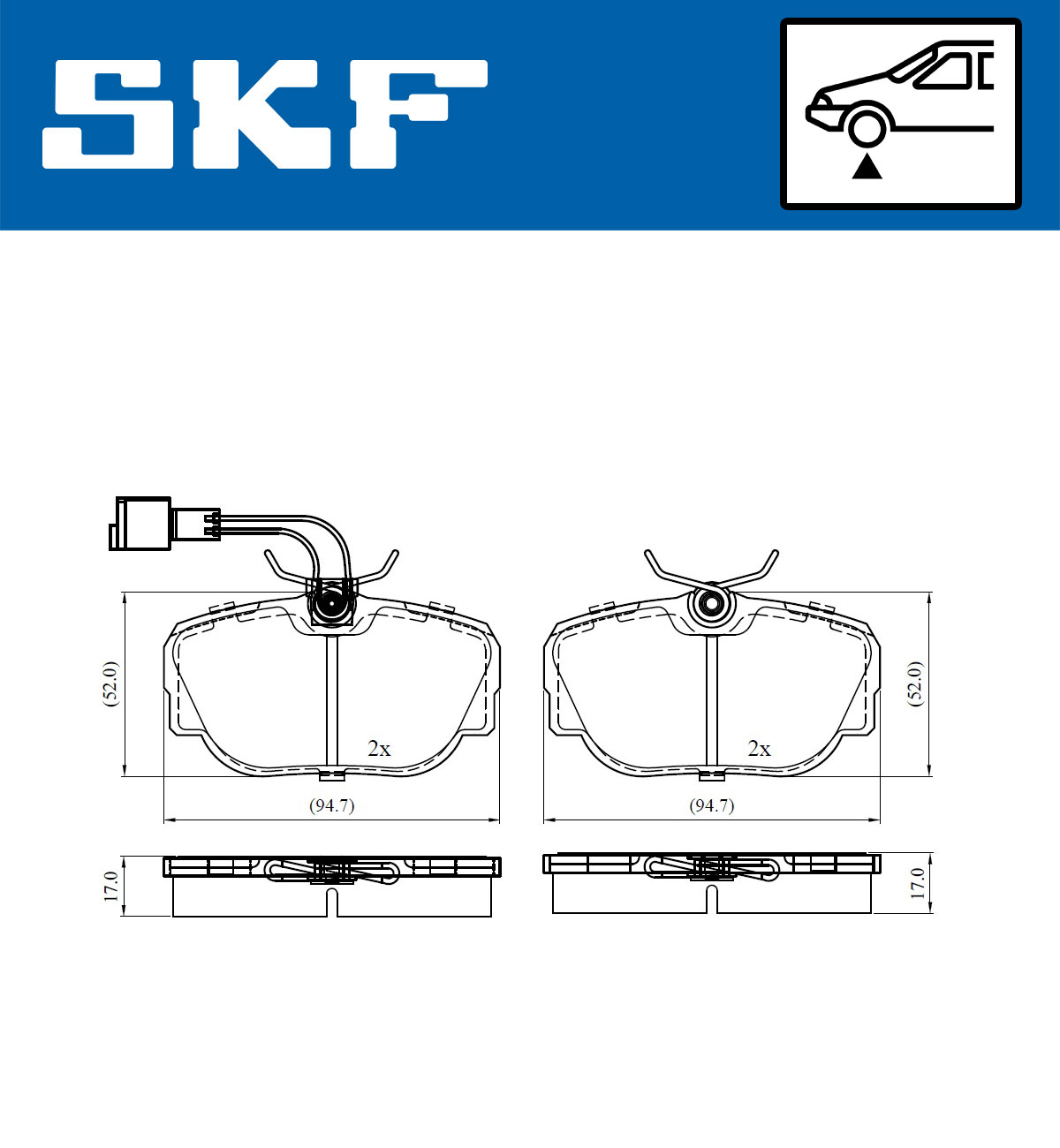 SKF Remblokset VKBP 80480 E