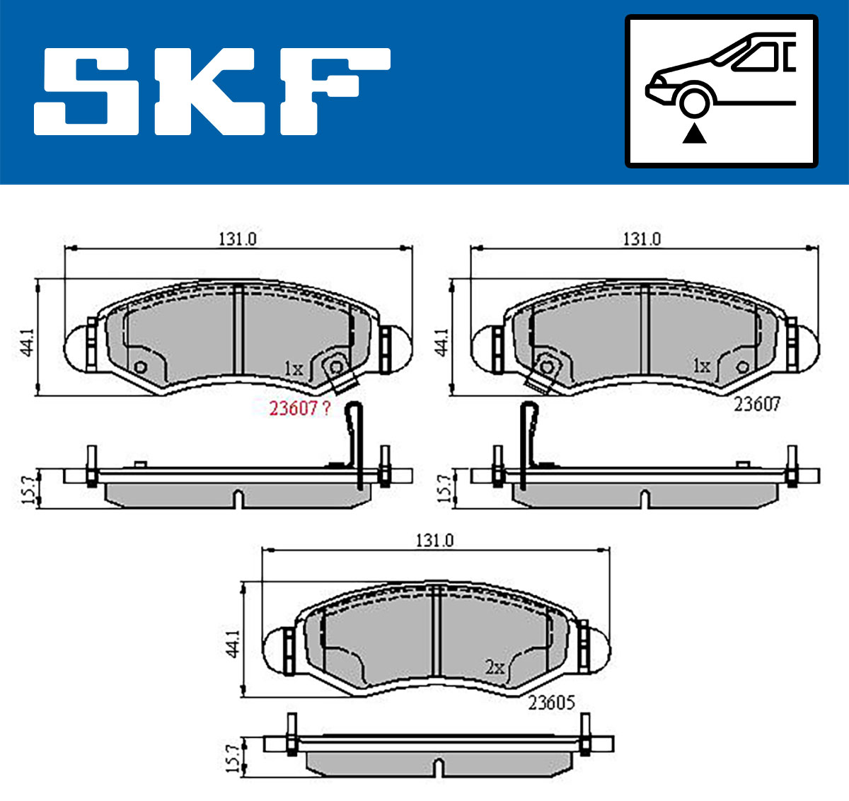 SKF Remblokset VKBP 80500 A