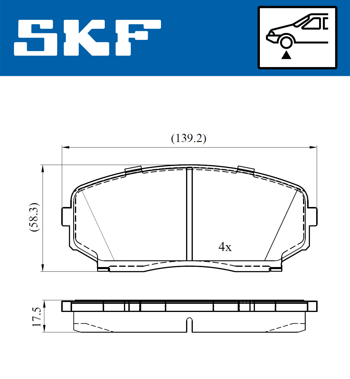 SKF Remblokset VKBP 80612 A