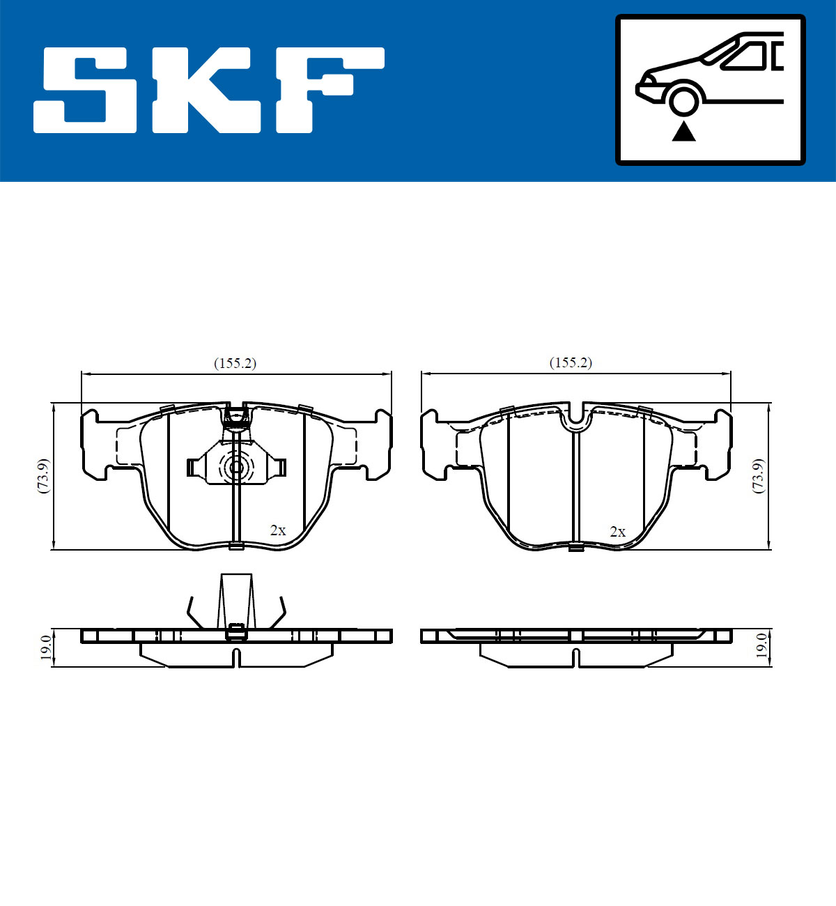 SKF Remblokset VKBP 80656