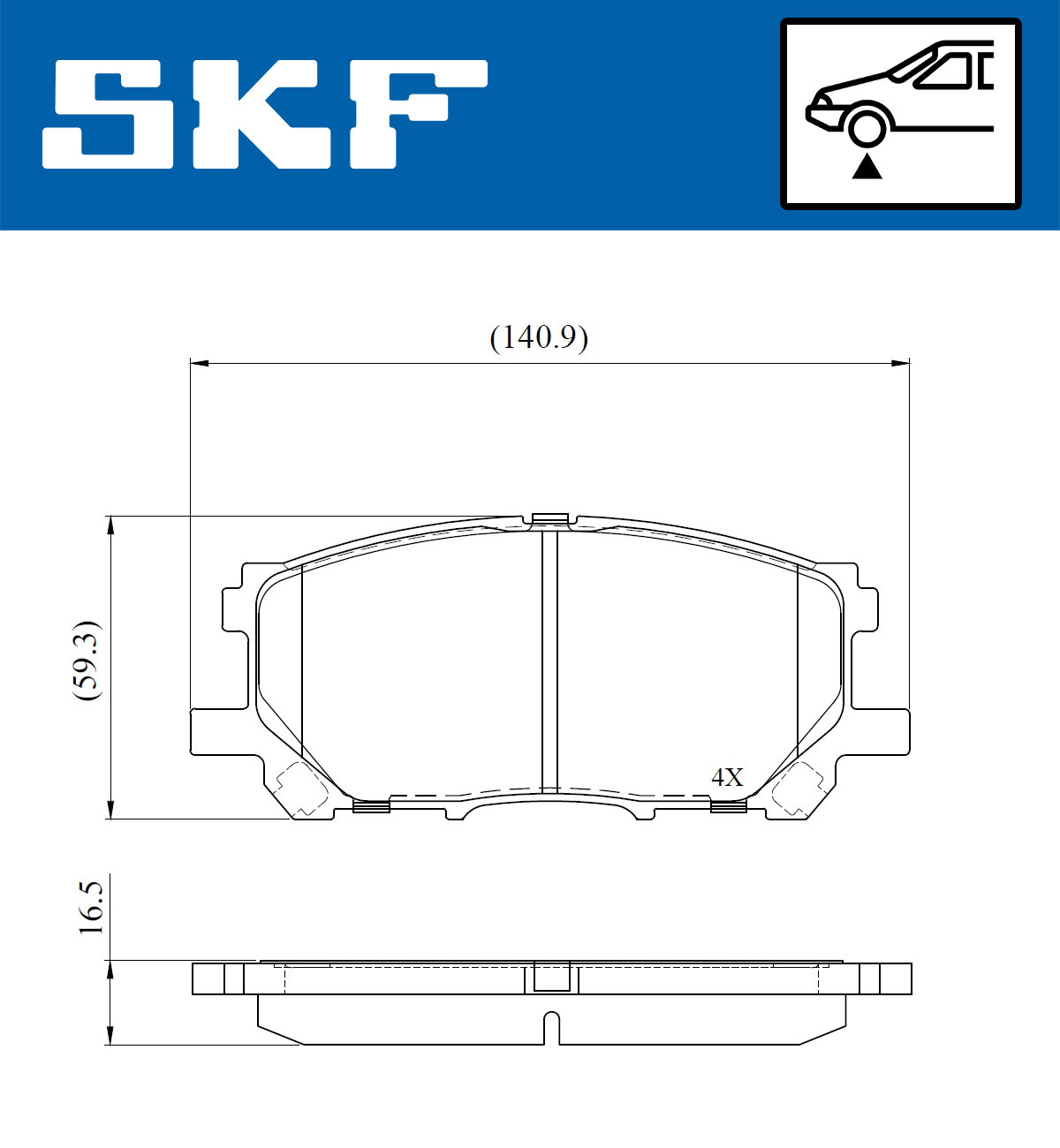 SKF Remblokset VKBP 80693