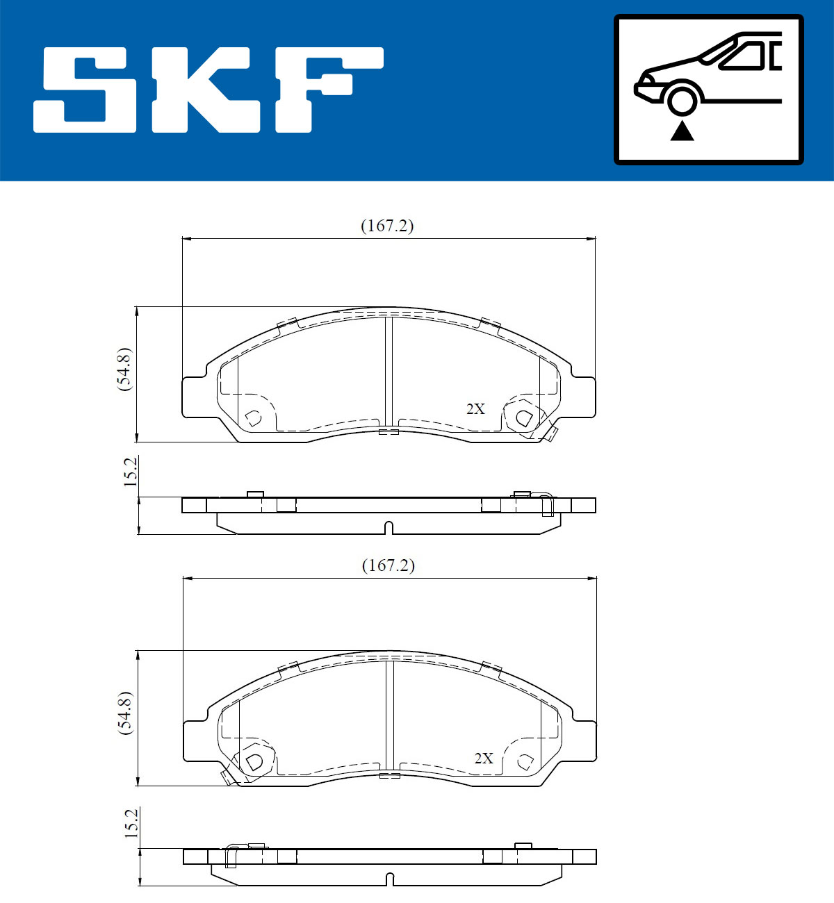 SKF Remblokset VKBP 80810 A