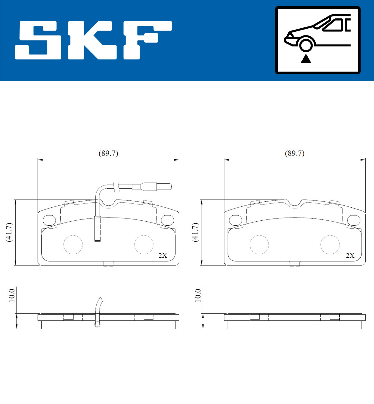 SKF Remblokset VKBP 80918 E