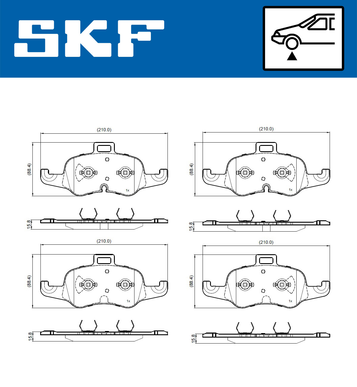 SKF Remblokset VKBP 80981