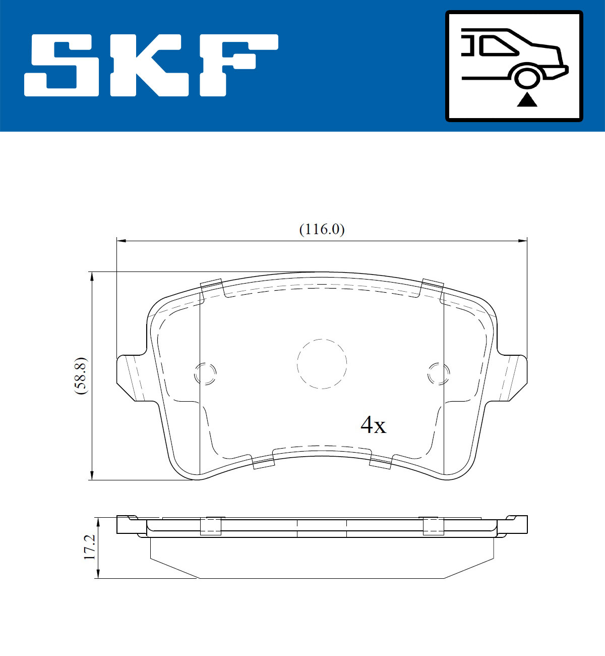 SKF Remblokset VKBP 90150