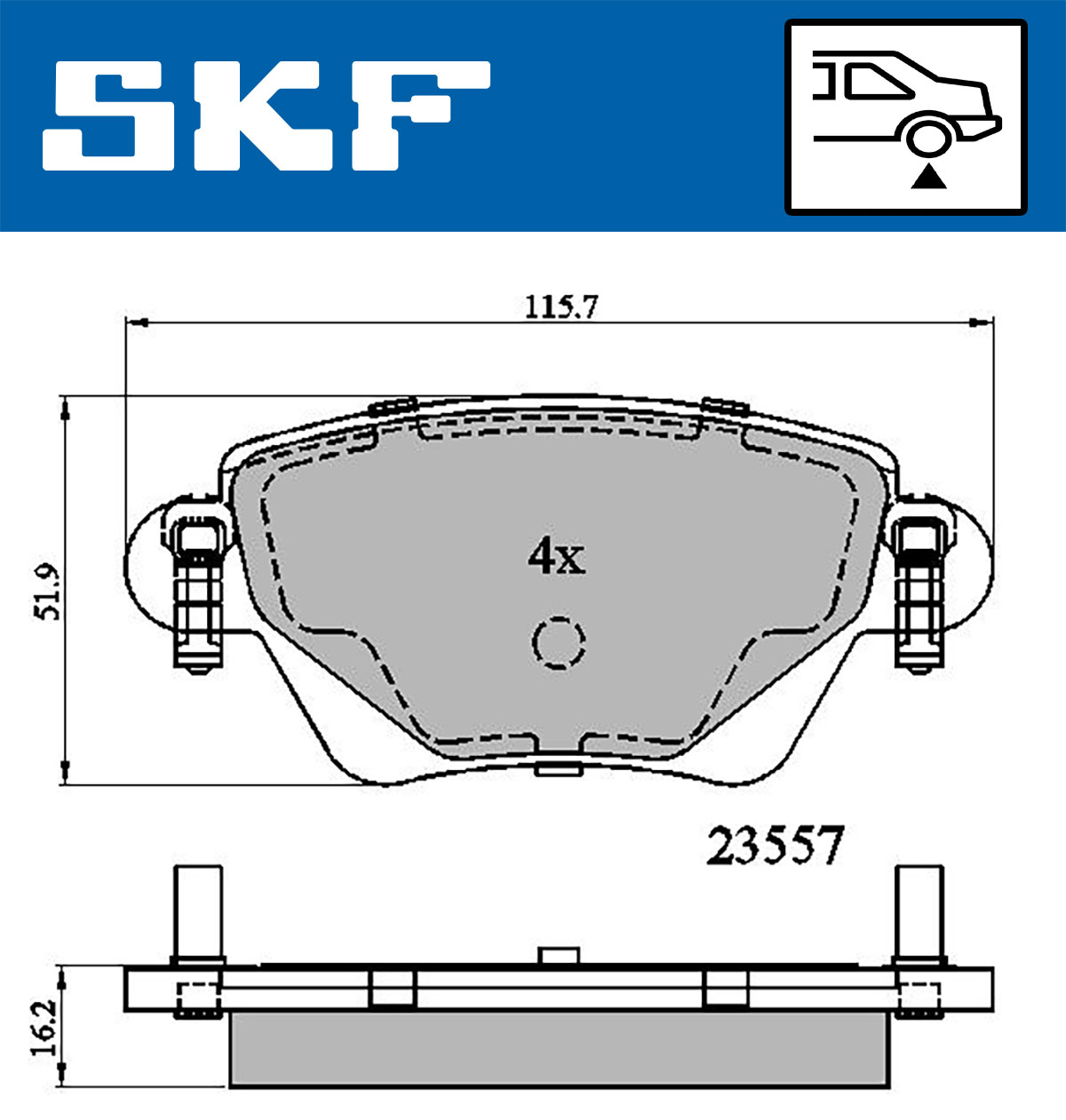 SKF Remblokset VKBP 90170