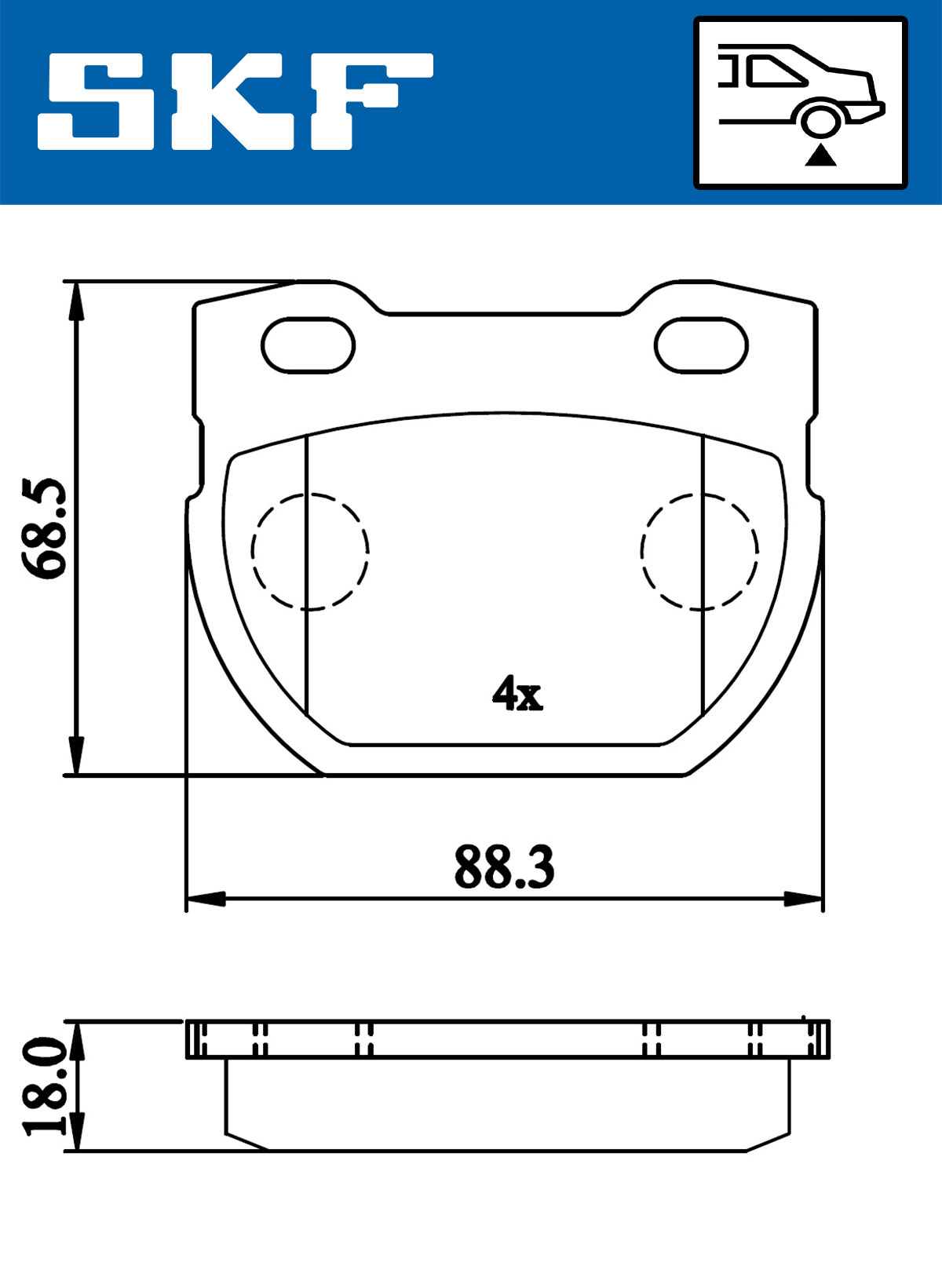 SKF Remblokset VKBP 90514