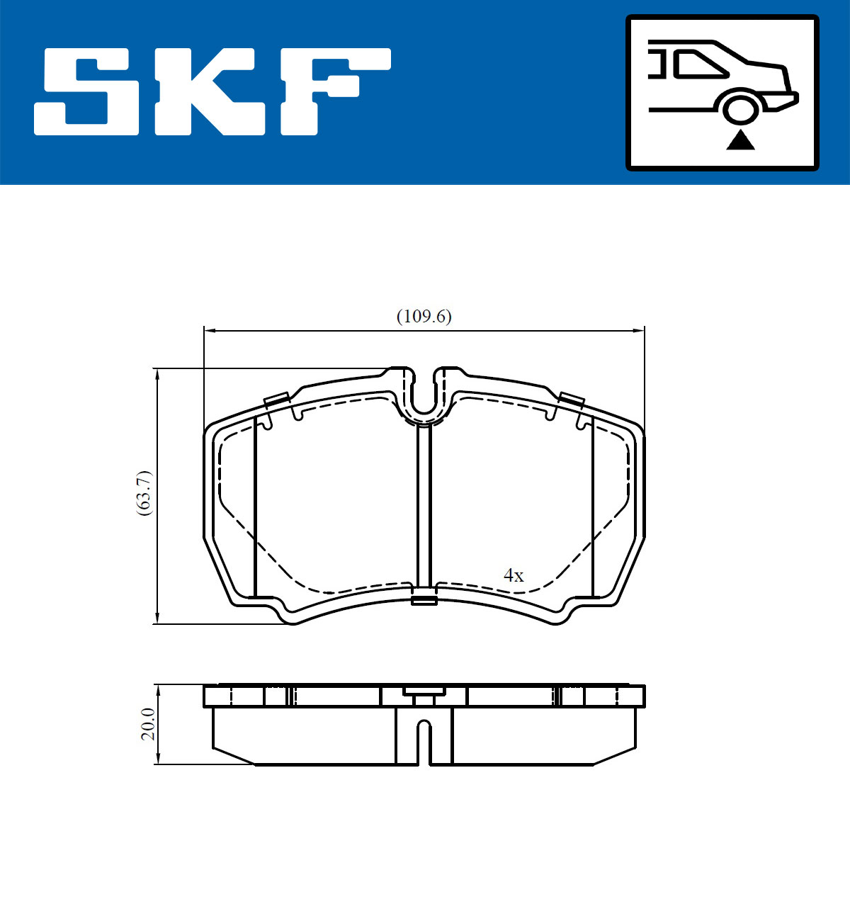 SKF Remblokset VKBP 90649