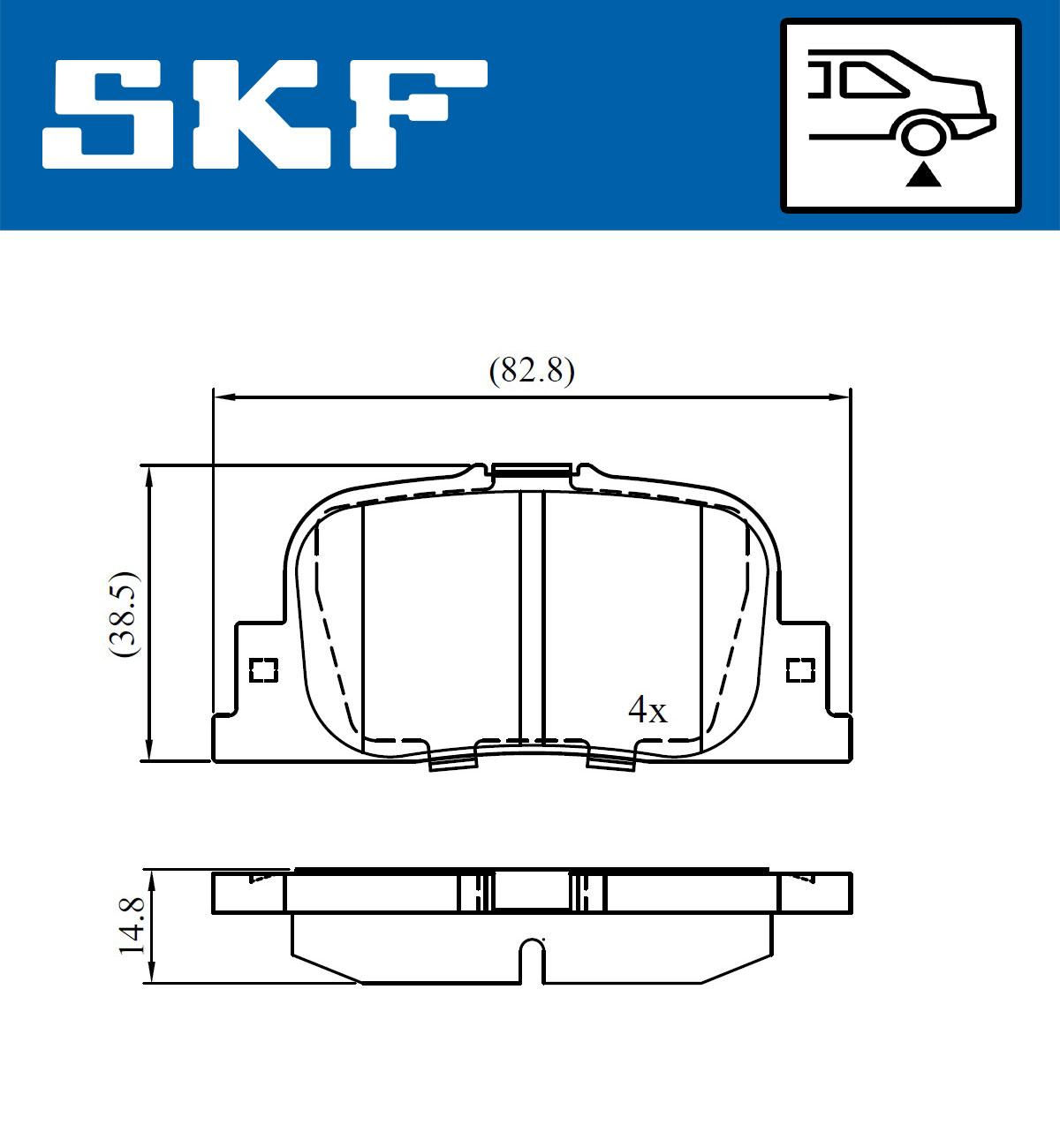 SKF Remblokset VKBP 90658