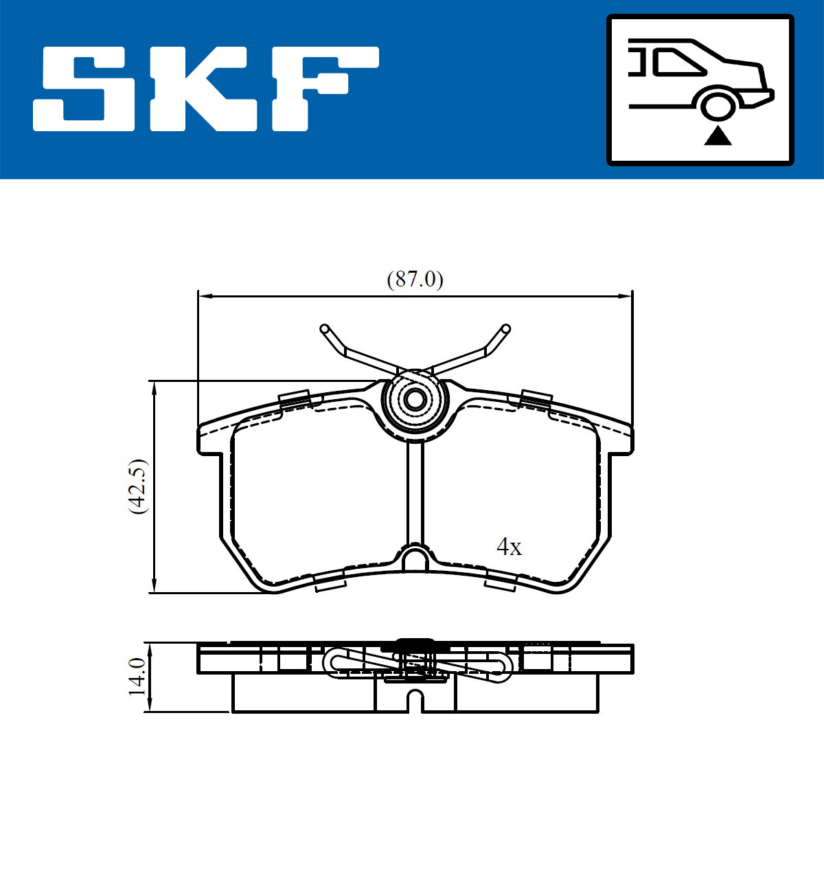 SKF Remblokset VKBP 90730