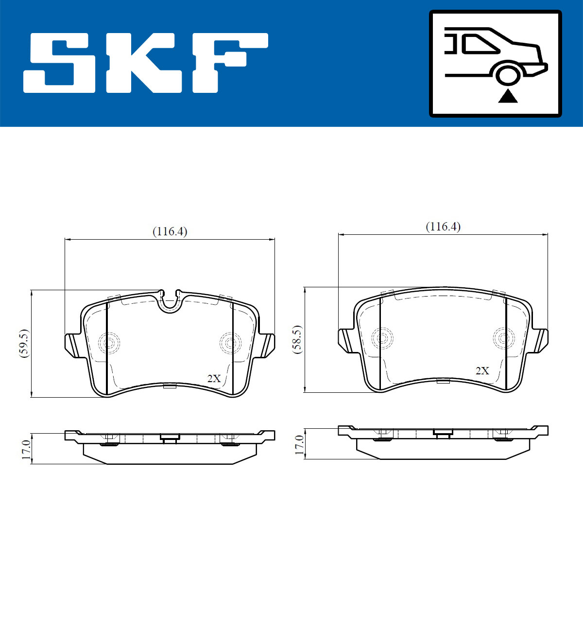 SKF Remblokset VKBP 90793 E