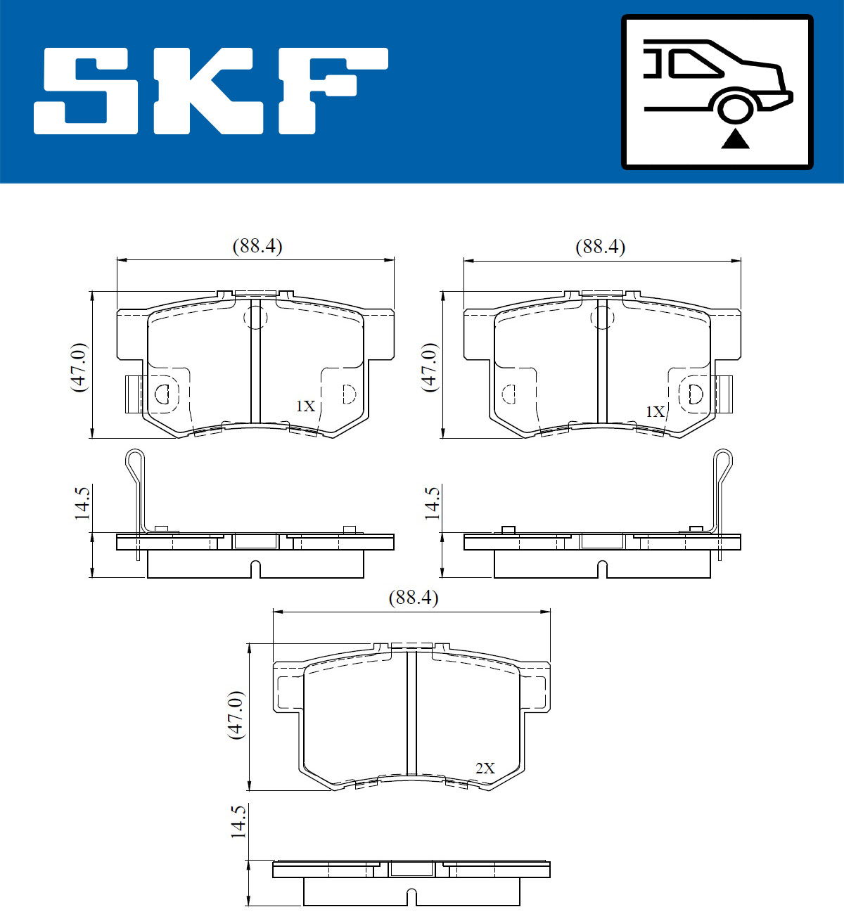 SKF Remblokset VKBP 90867 A