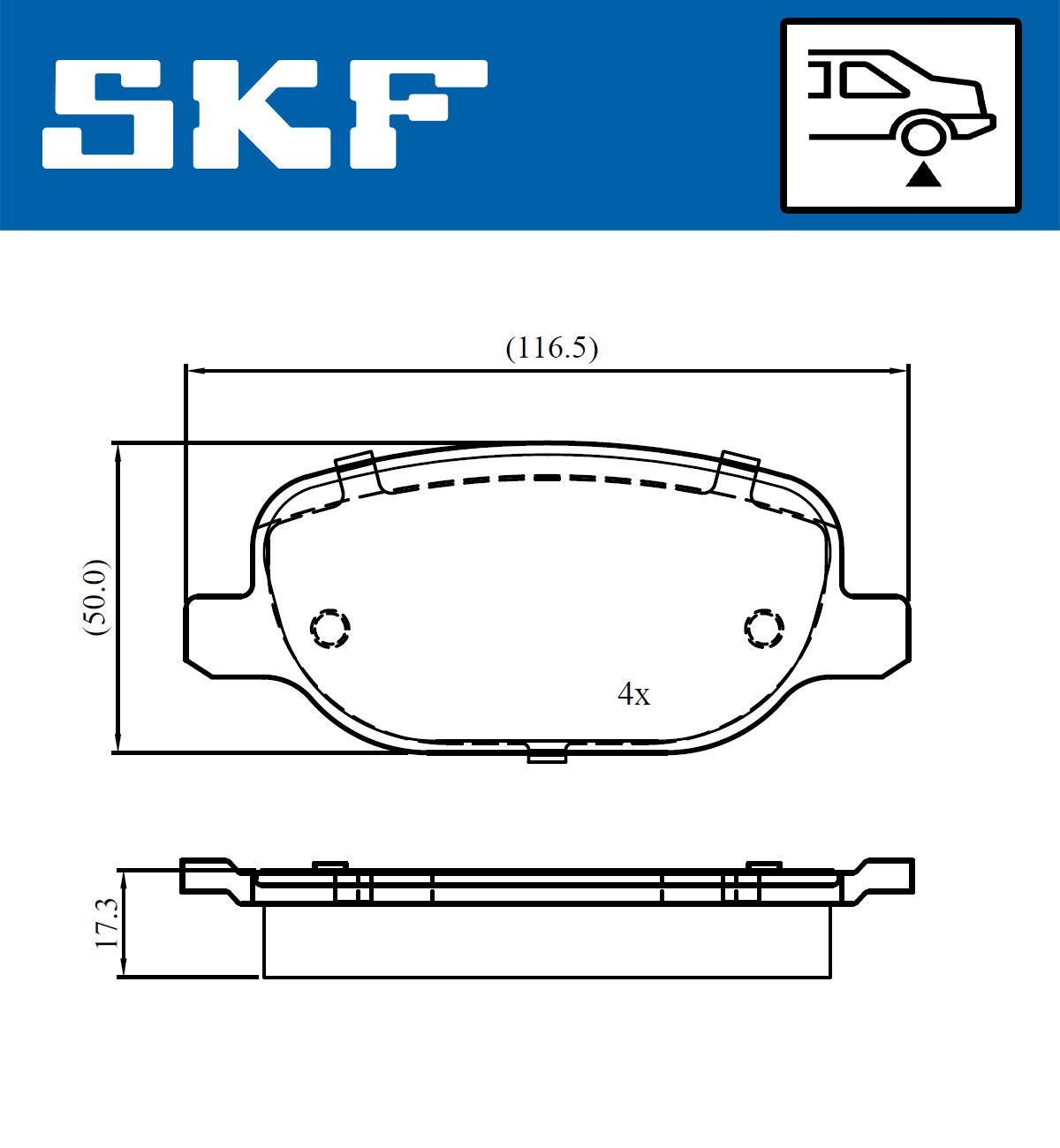 SKF Remblokset VKBP 90972