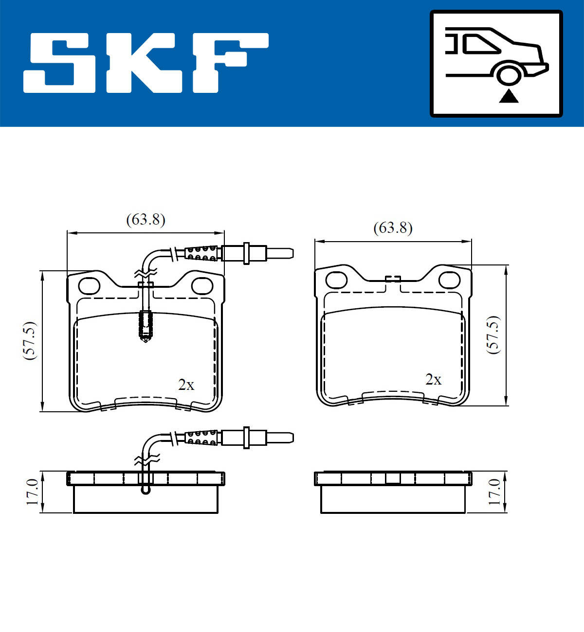 SKF Remblokset VKBP 91059 E