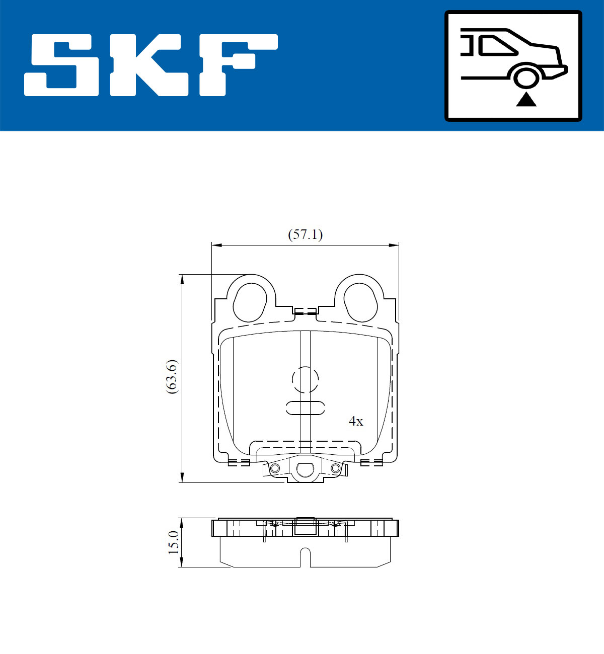 SKF Remblokset VKBP 91131 A