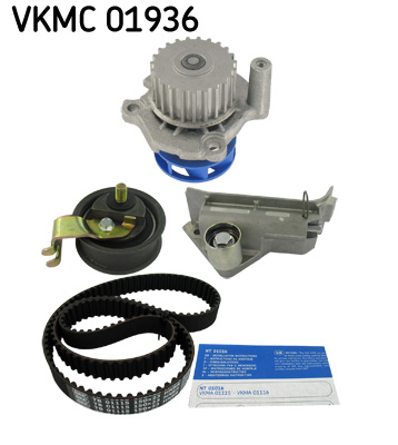 SKF Distributieriem kit inclusief waterpomp VKMC 01936