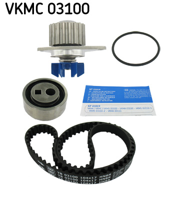 SKF Distributieriem kit inclusief waterpomp VKMC 03100