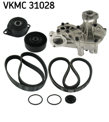 SKF Poly V-riemen kit inclusief waterpomp VKMC 31028