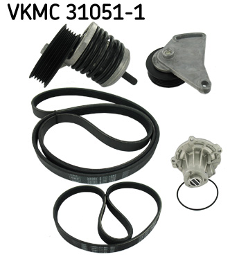 SKF Poly V-riemen kit inclusief waterpomp VKMC 31051-1