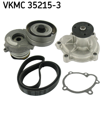 SKF Poly V-riemen kit inclusief waterpomp VKMC 35215-3