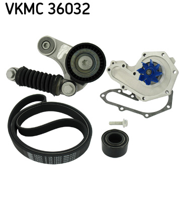 SKF Poly V-riemen kit inclusief waterpomp VKMC 36032