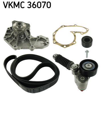 SKF Poly V-riemen kit inclusief waterpomp VKMC 36070