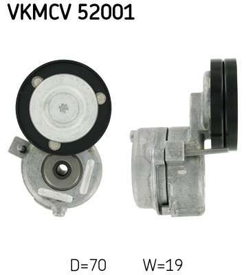 SKF Spanrol (poly) V-riem VKMCV 52001