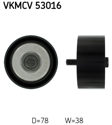 SKF Geleiderol (poly) V-riem VKMCV 53016