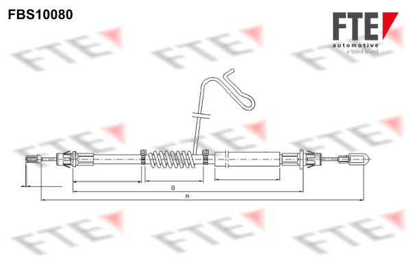 FTE Handremkabel FBS10080