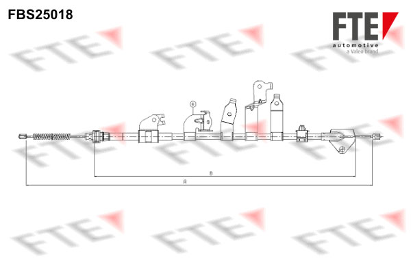 FTE Handremkabel FBS25018