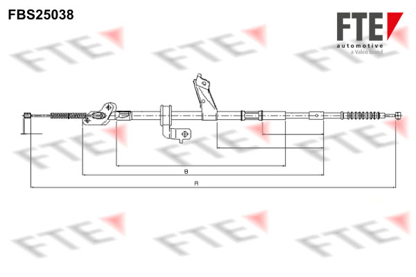 FTE Handremkabel FBS25038