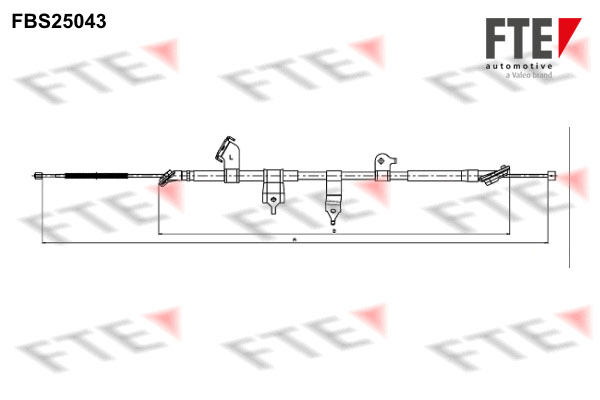 FTE Handremkabel FBS25043