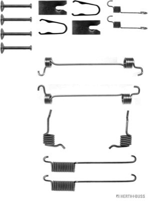 Herth+Buss Jakoparts Rem montageset J3563008